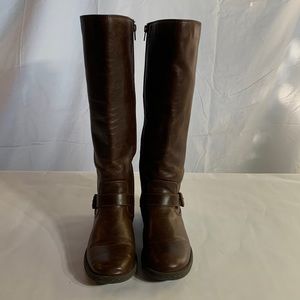 EuroSoft by Sofft Riding boots woman’s brown Lace Size 7.5M